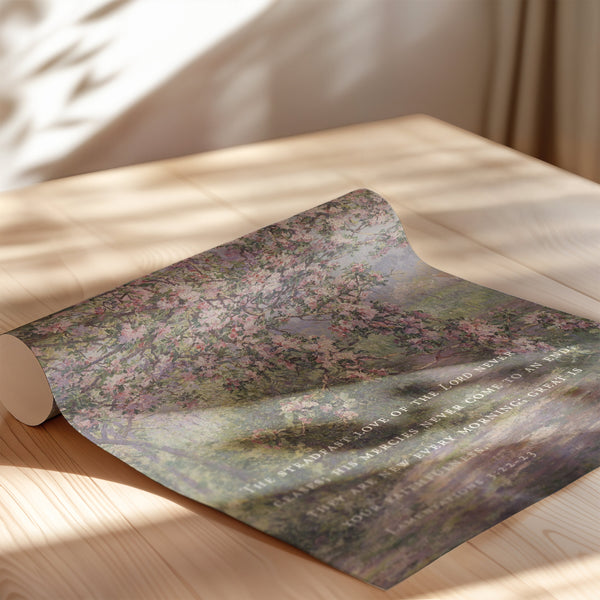 New Every Morning Blossoms — Lamentations 3:22-23 styled view 1