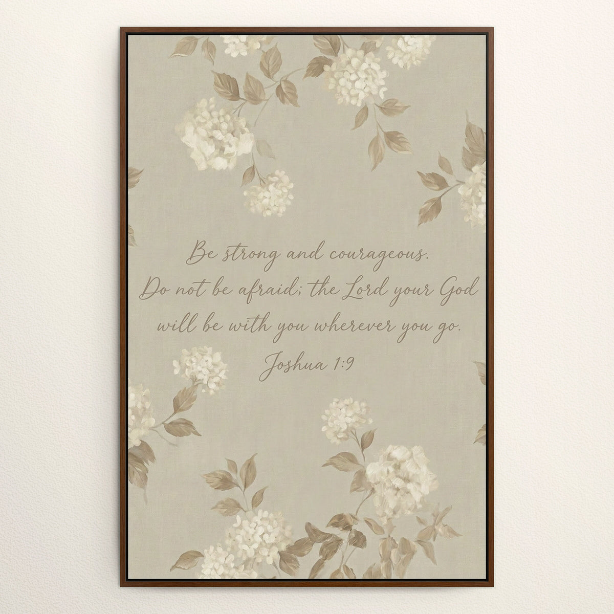 Hydrangea Greige wall art