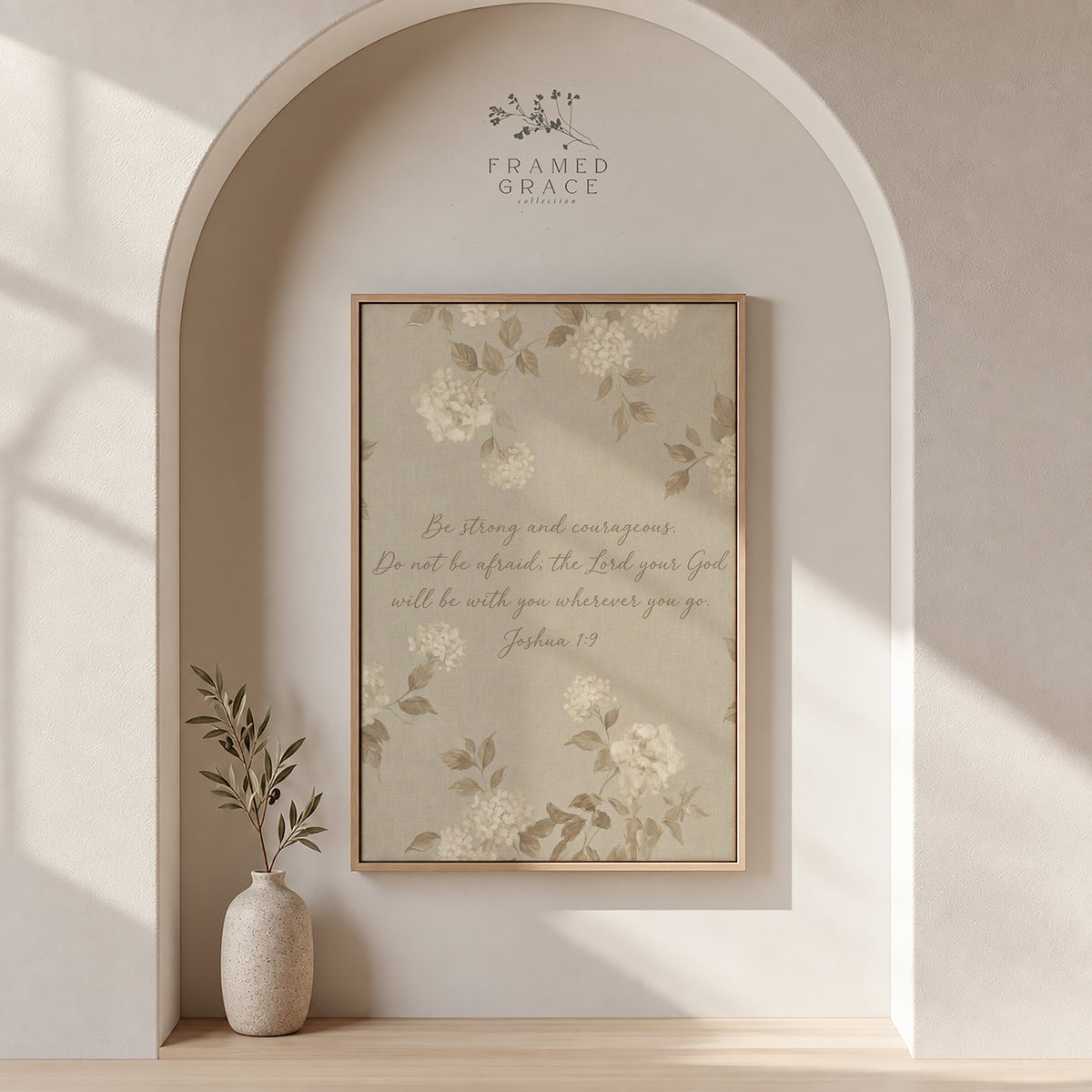 Hydrangea Greige wall art