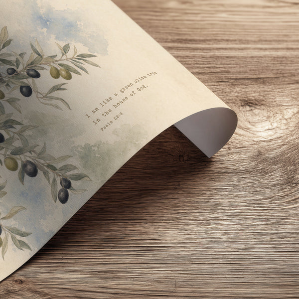Olive Branch — Psalm 52:8 styled view 1