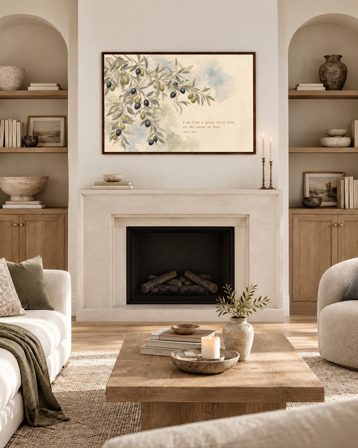 Olive Branch — Psalm 52:8 wall art