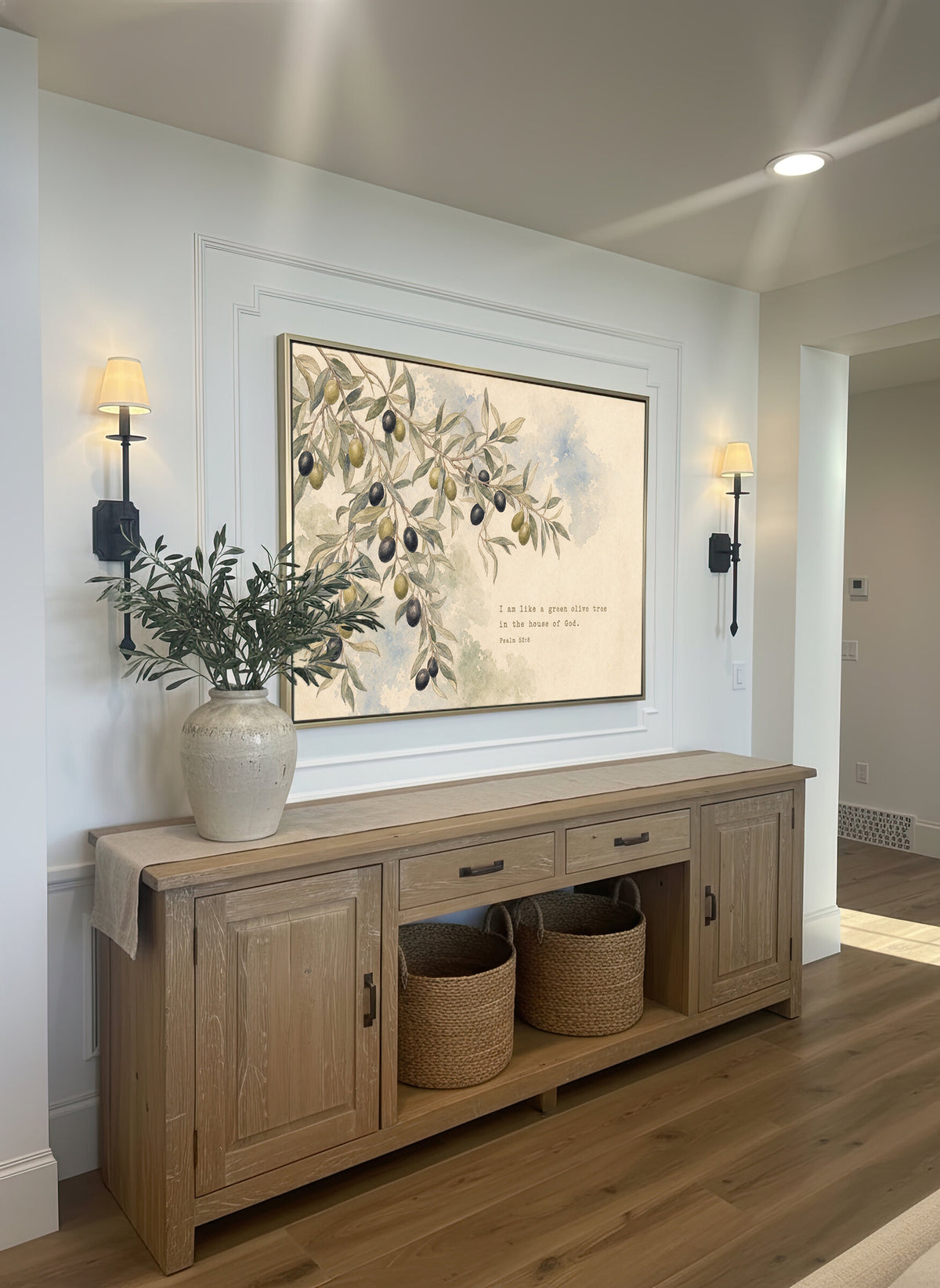 Olive Branch — Psalm 52:8 wall art