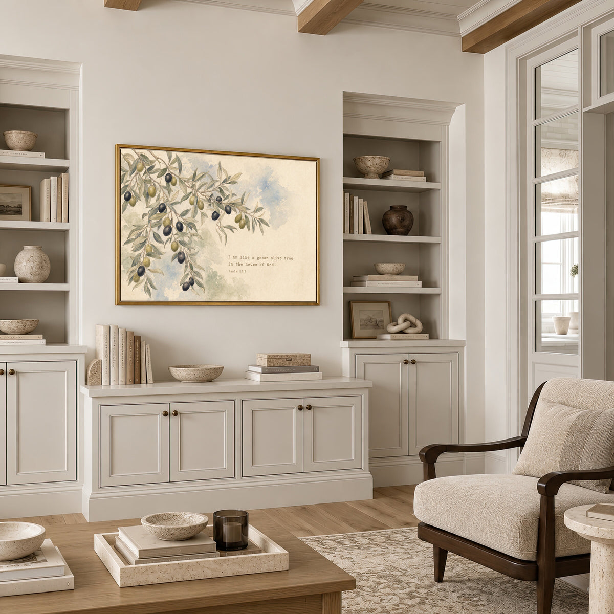 Olive Branch — Psalm 52:8 wall art