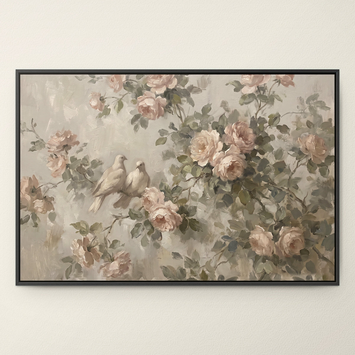 Roses and Doves wall art