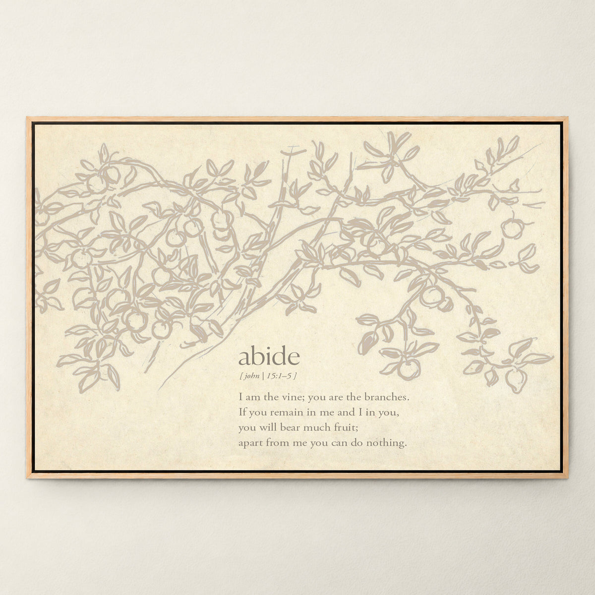 Grey Abide wall art