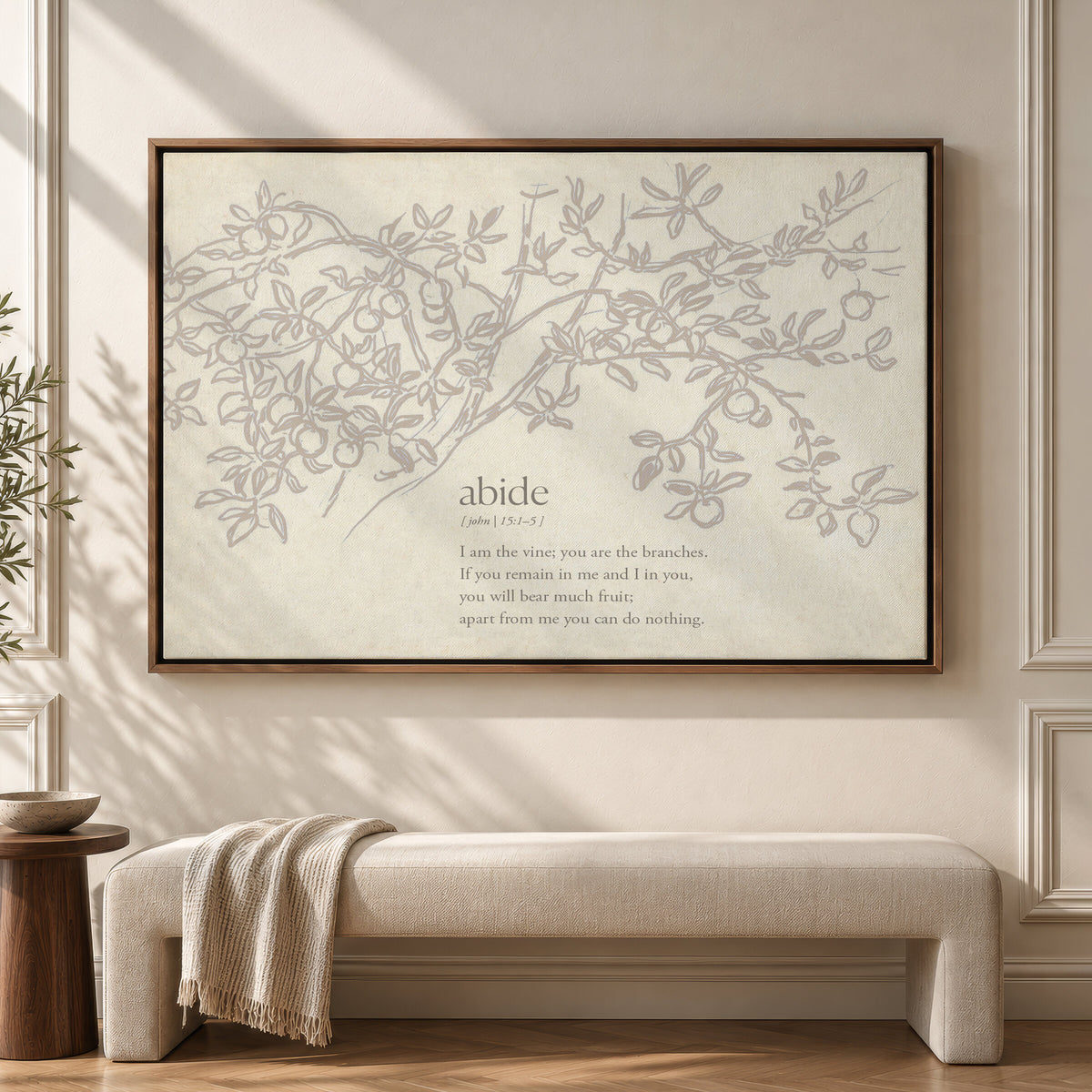 Grey Abide wall art