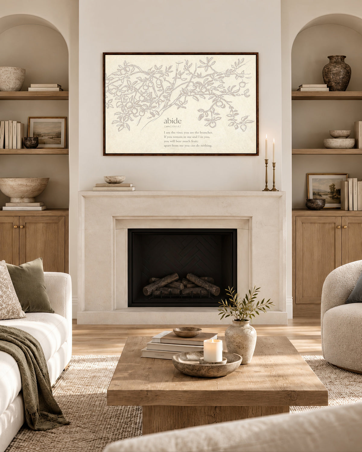 Grey Abide wall art