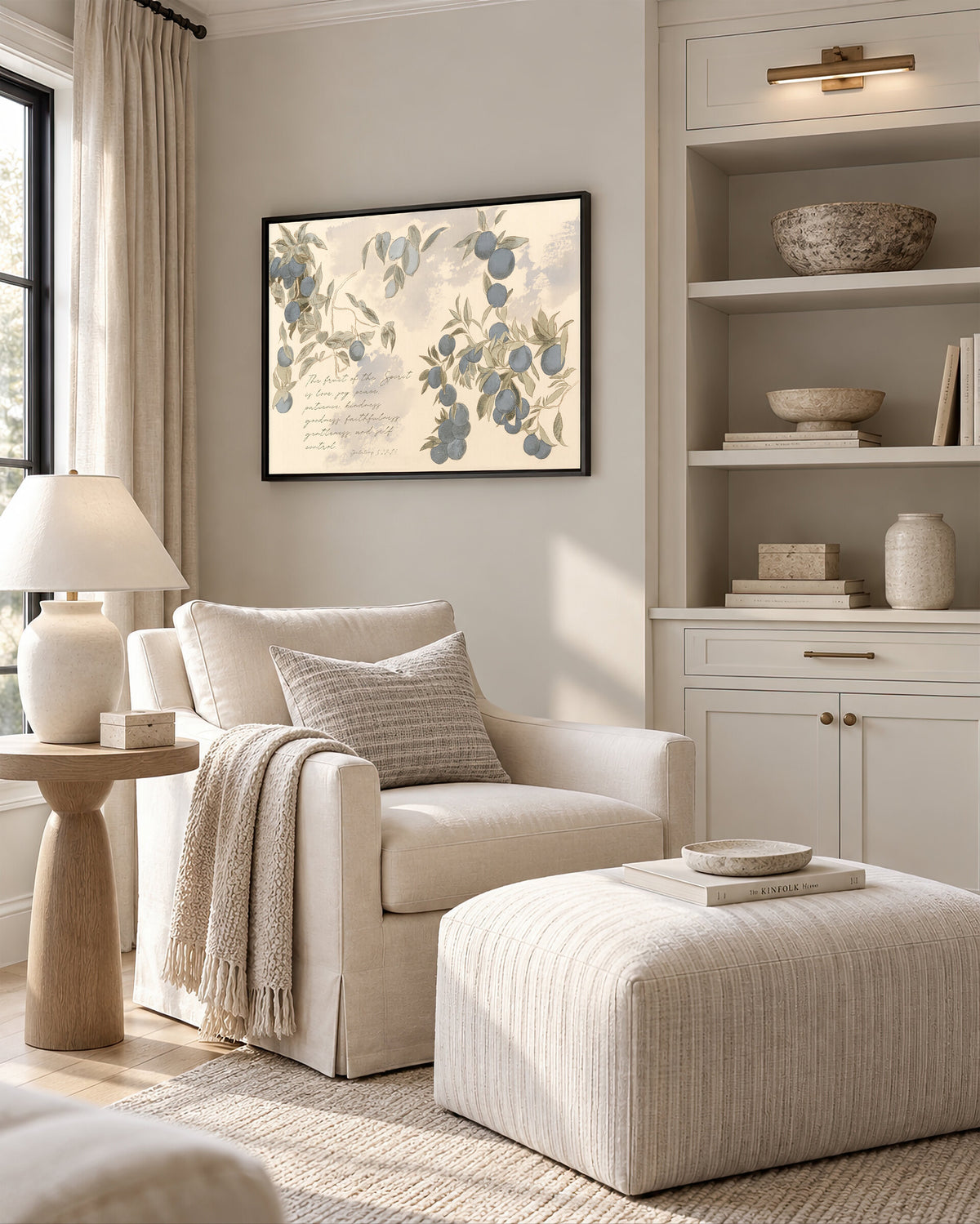Plum Branch Verse wall art