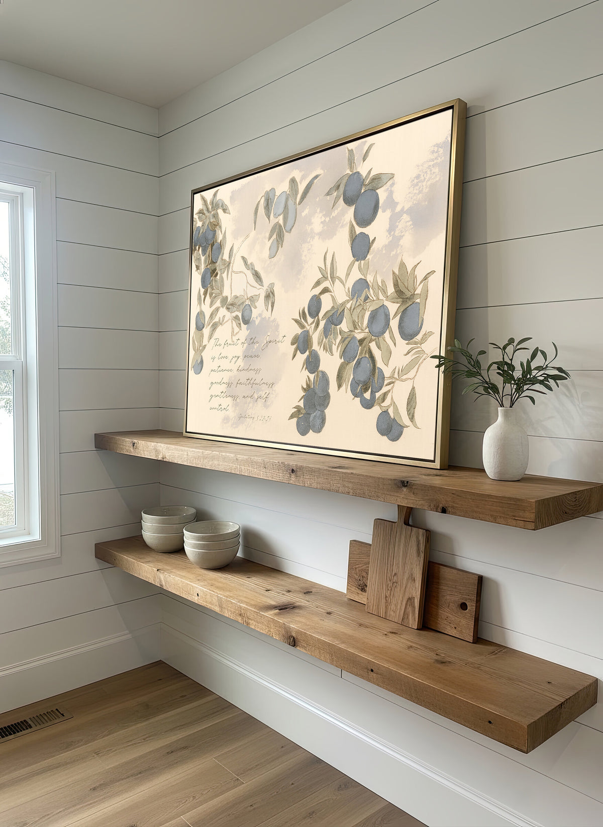 Plum Branch Verse wall art