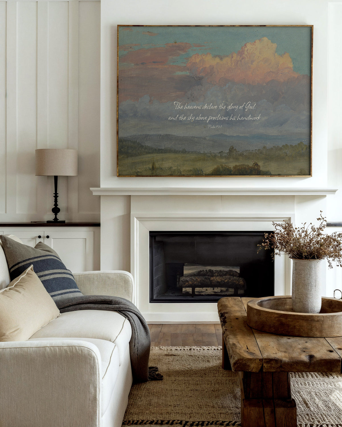 Pink Clouds over the Meadow wall art