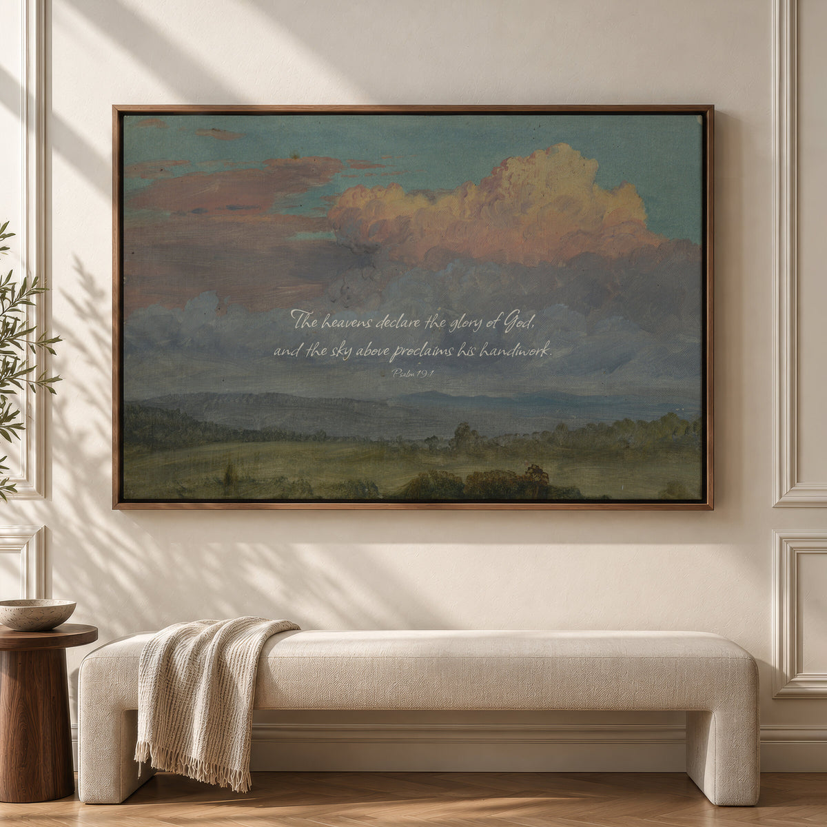 Pink Clouds over the Meadow wall art