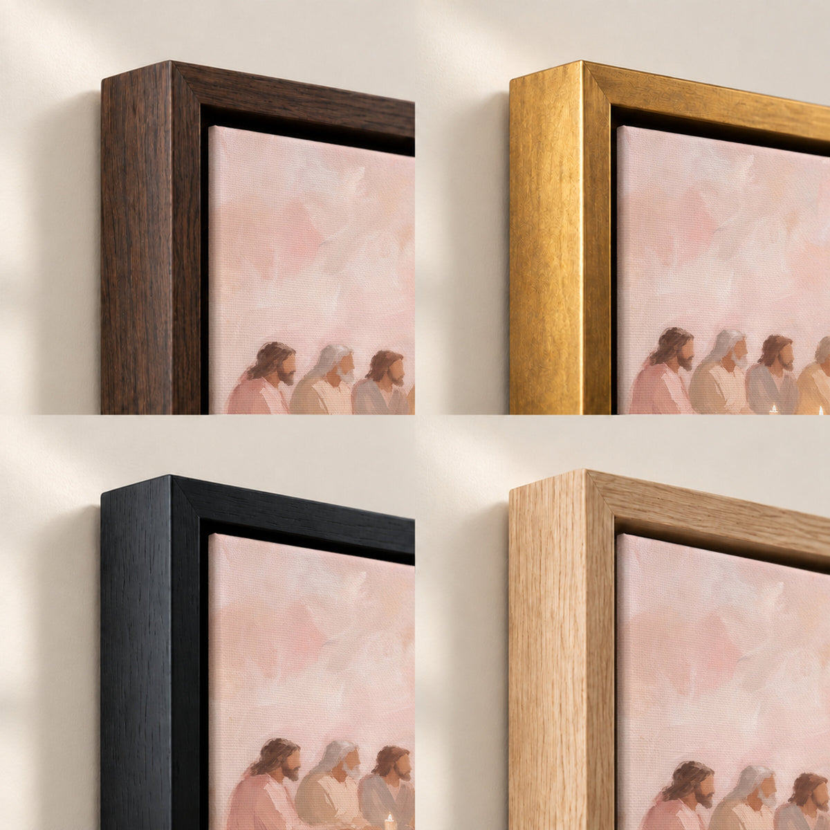 Last Supper Blush Champagne wall art