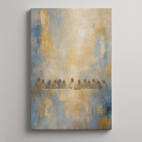 Last Supper Dusty Blue unframed canvas