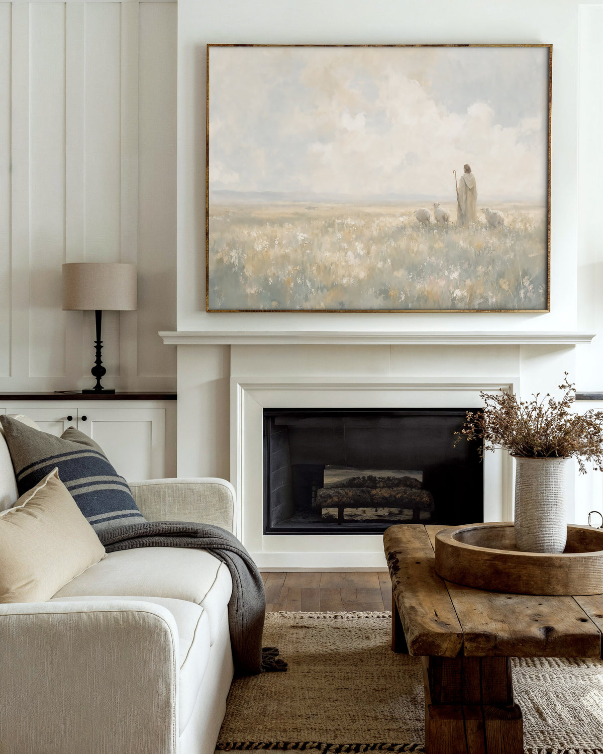 Shepherd In The Wide Field wall art