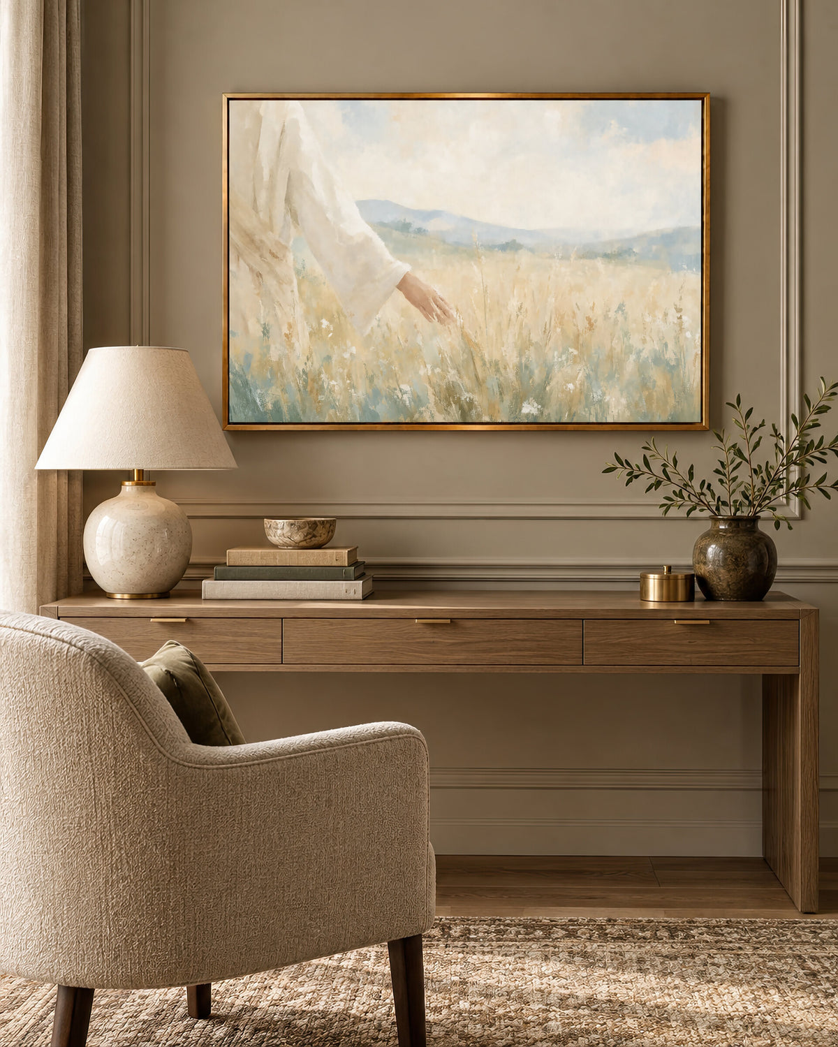 Hand In The Wheat wall art