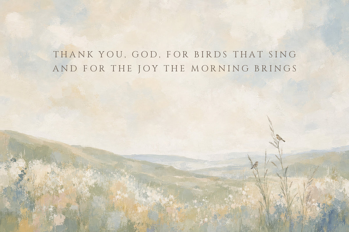 Thank You God for Birds (Landscape) artwork