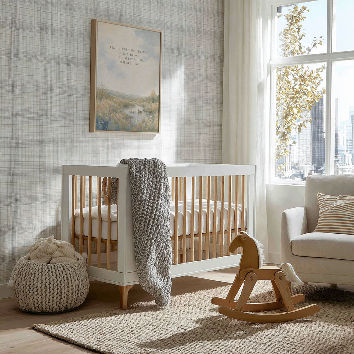 Like Little Ducklings in a Row (Portrait) wall art