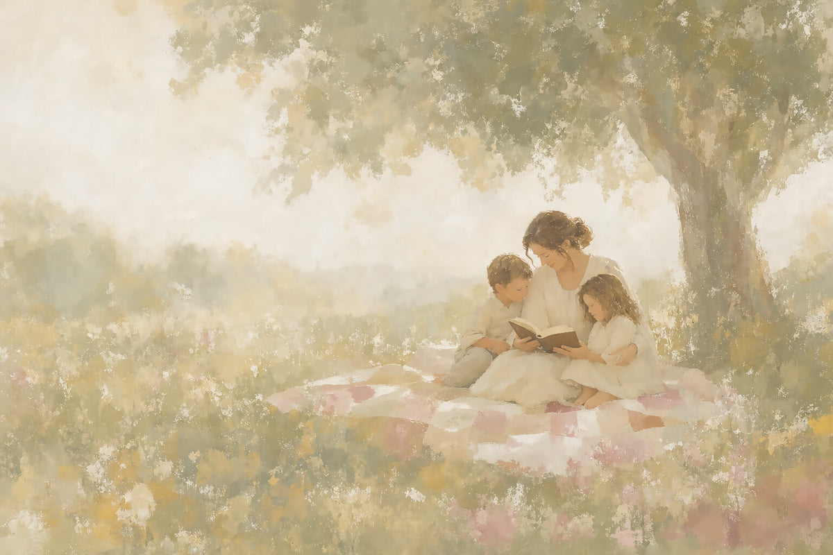 Reading Scripture Under The Tree artwork