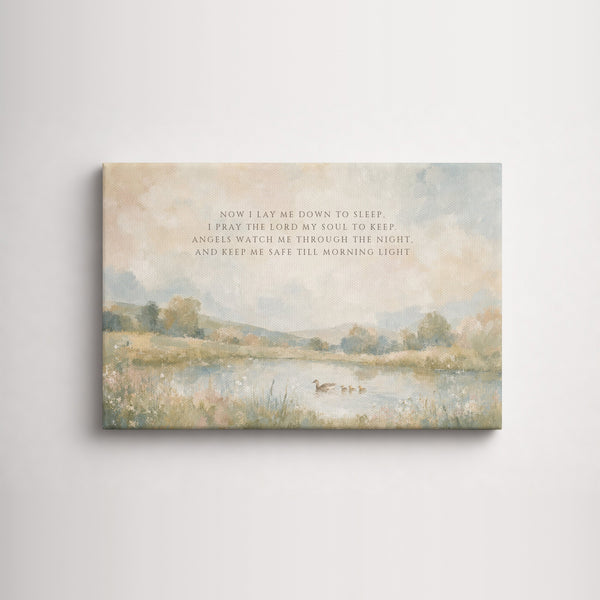 Now I Lay Me Down to Sleep unframed canvas