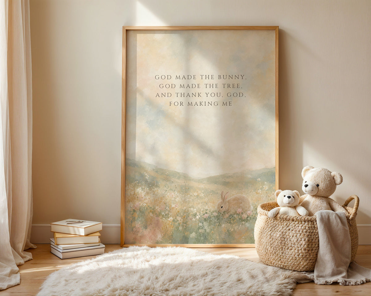 Thank You God for Making Me (Portrait) wall art