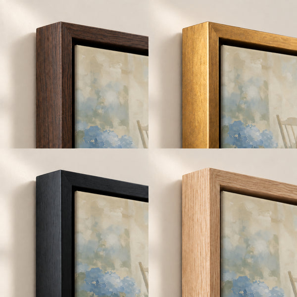 Porch Rocker and Hydrangeas frame finish options