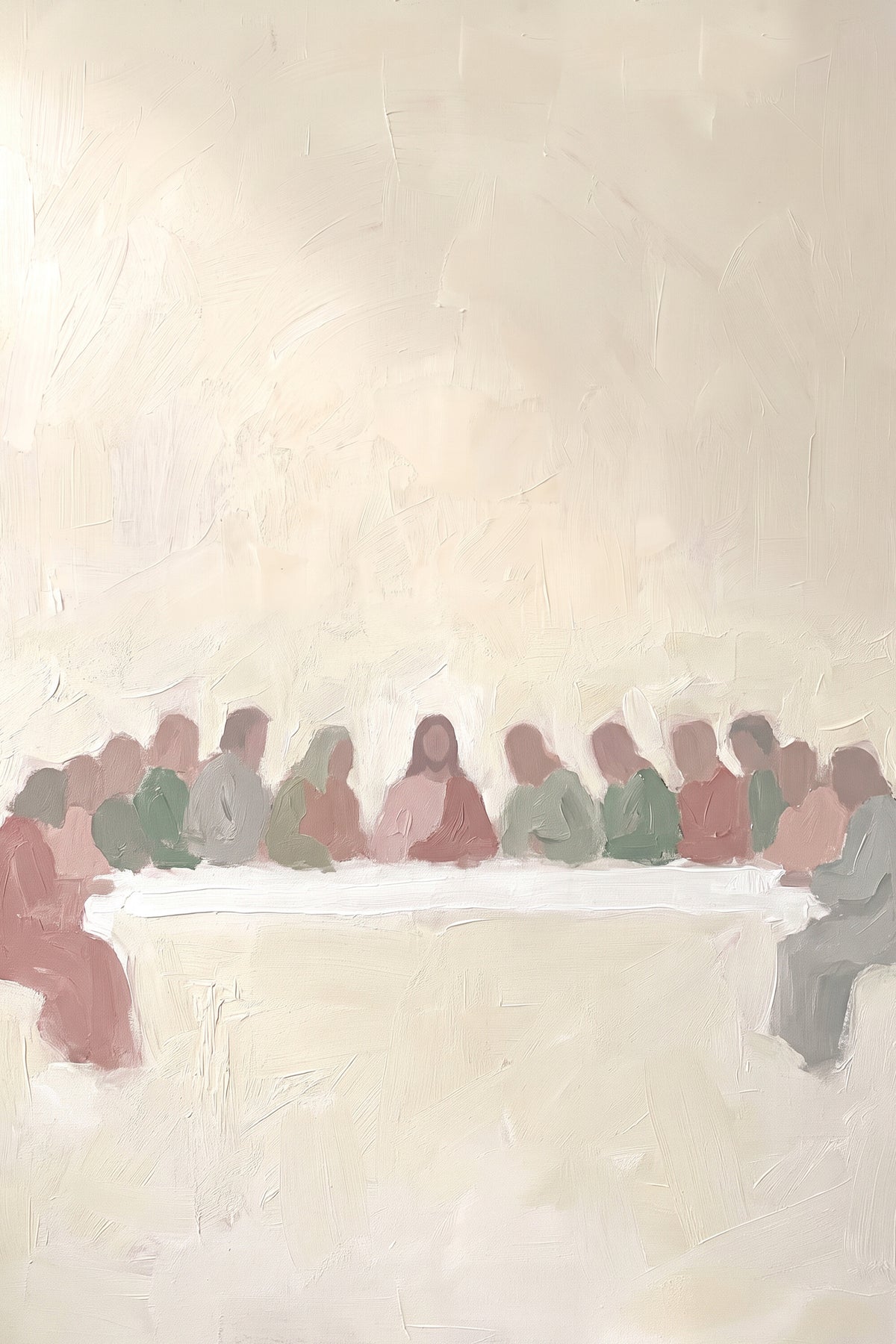 Pastel Last Supper artwork