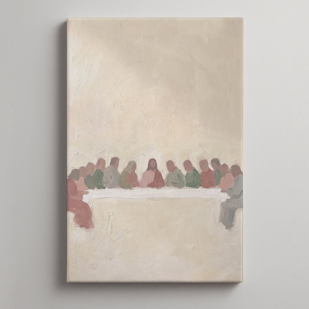 Pastel Last Supper unframed canvas