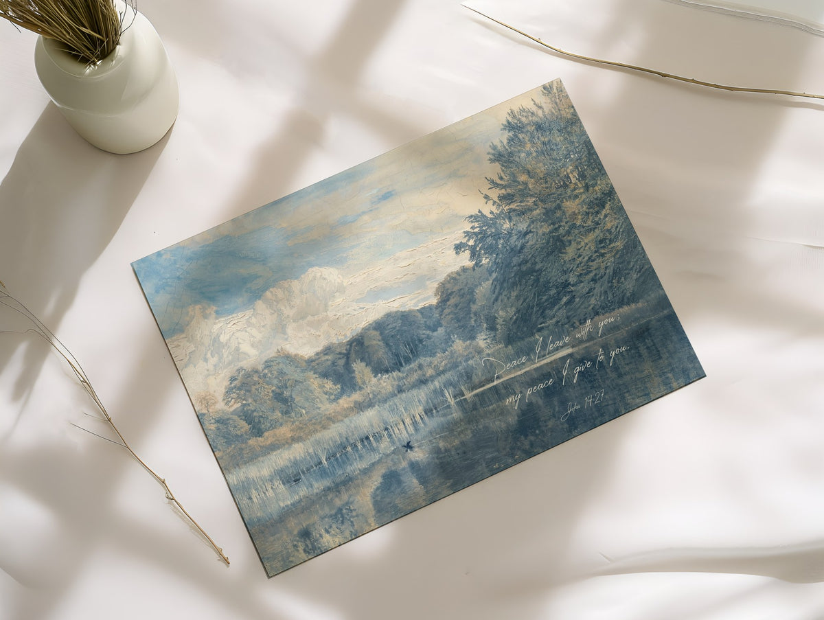 Tonal Faith Verse — Scripture Wall Art as an unframed matte paper print