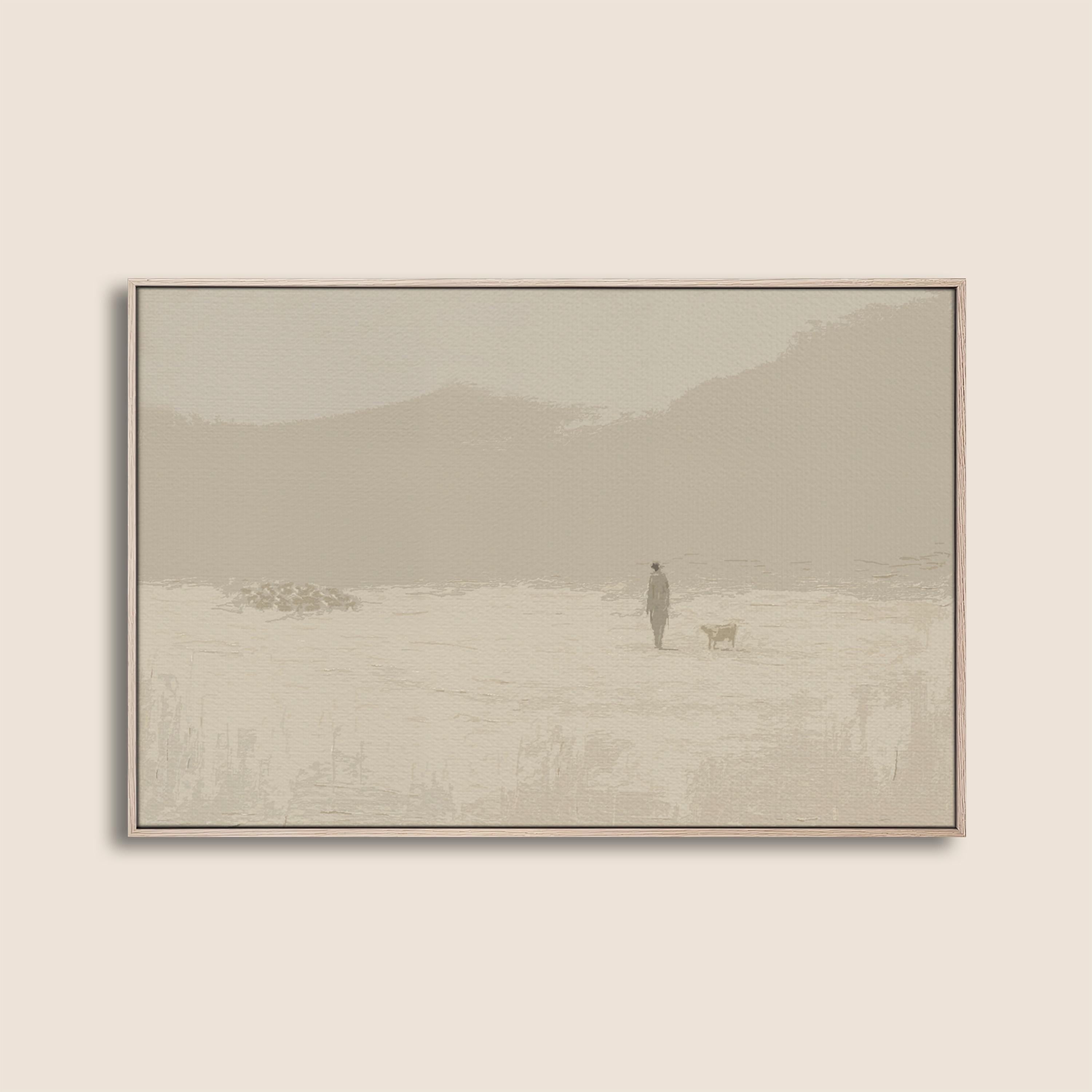 Leave the 99 - Christian Wall Art Print, Minimalist Lost Sheep Print, Faith-Based Home Decor