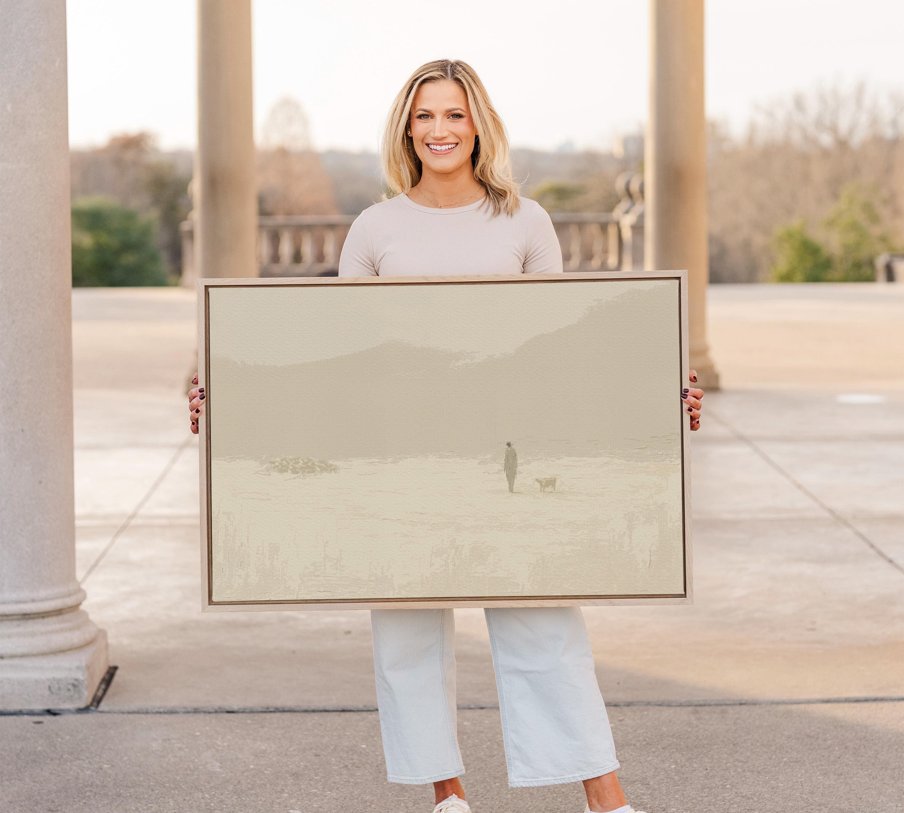 Leave the 99 - Christian Wall Art Print, Minimalist Lost Sheep Print, Faith-Based Home Decor