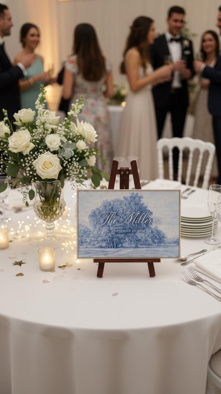 Custom Floral Wedding Welcome Sign - Reception or Home Decor - Wedding Gift