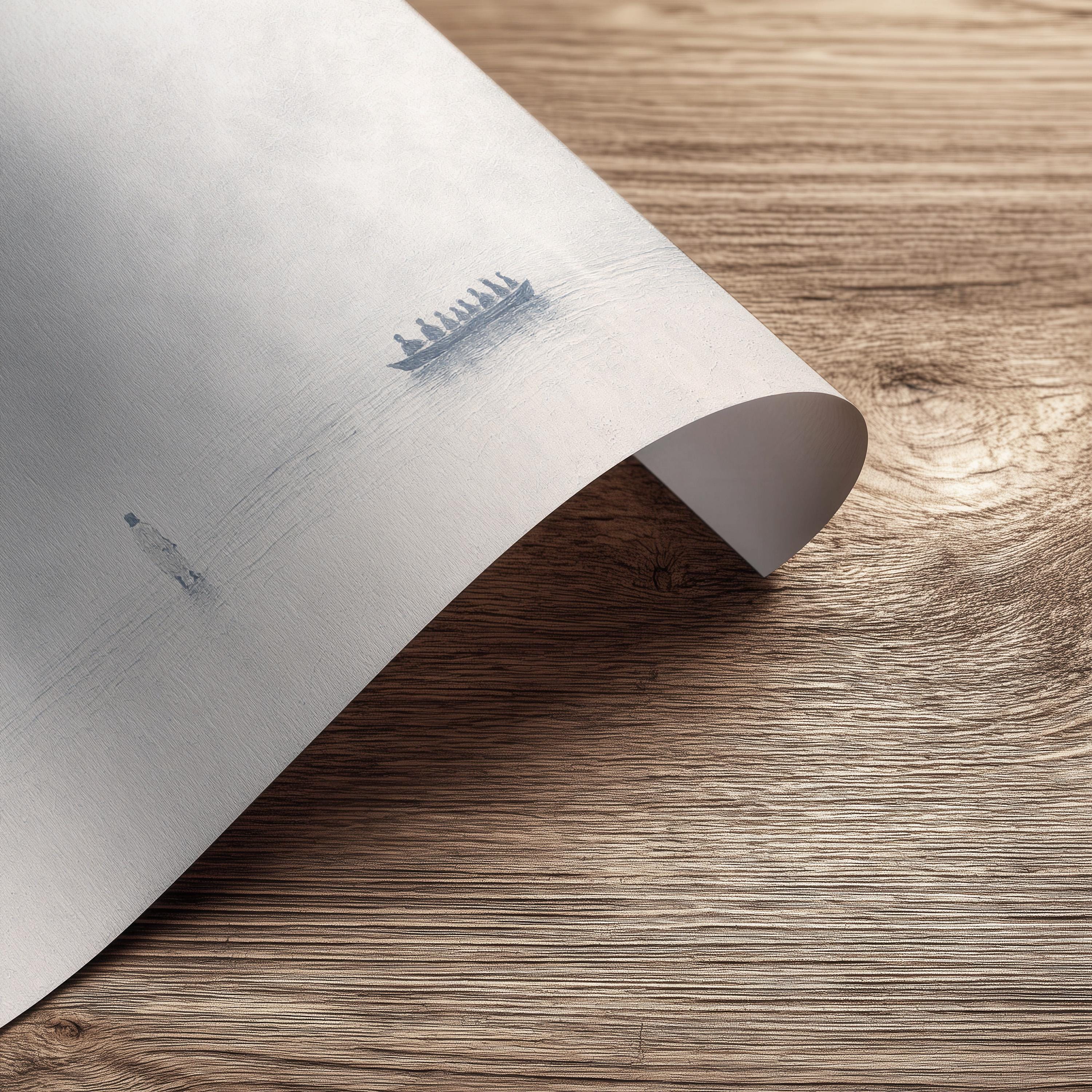 John 6:16 Wall Art – Minimalist Scripture Print, Christian Home Decor, Neutral Canvas-Style Artwork