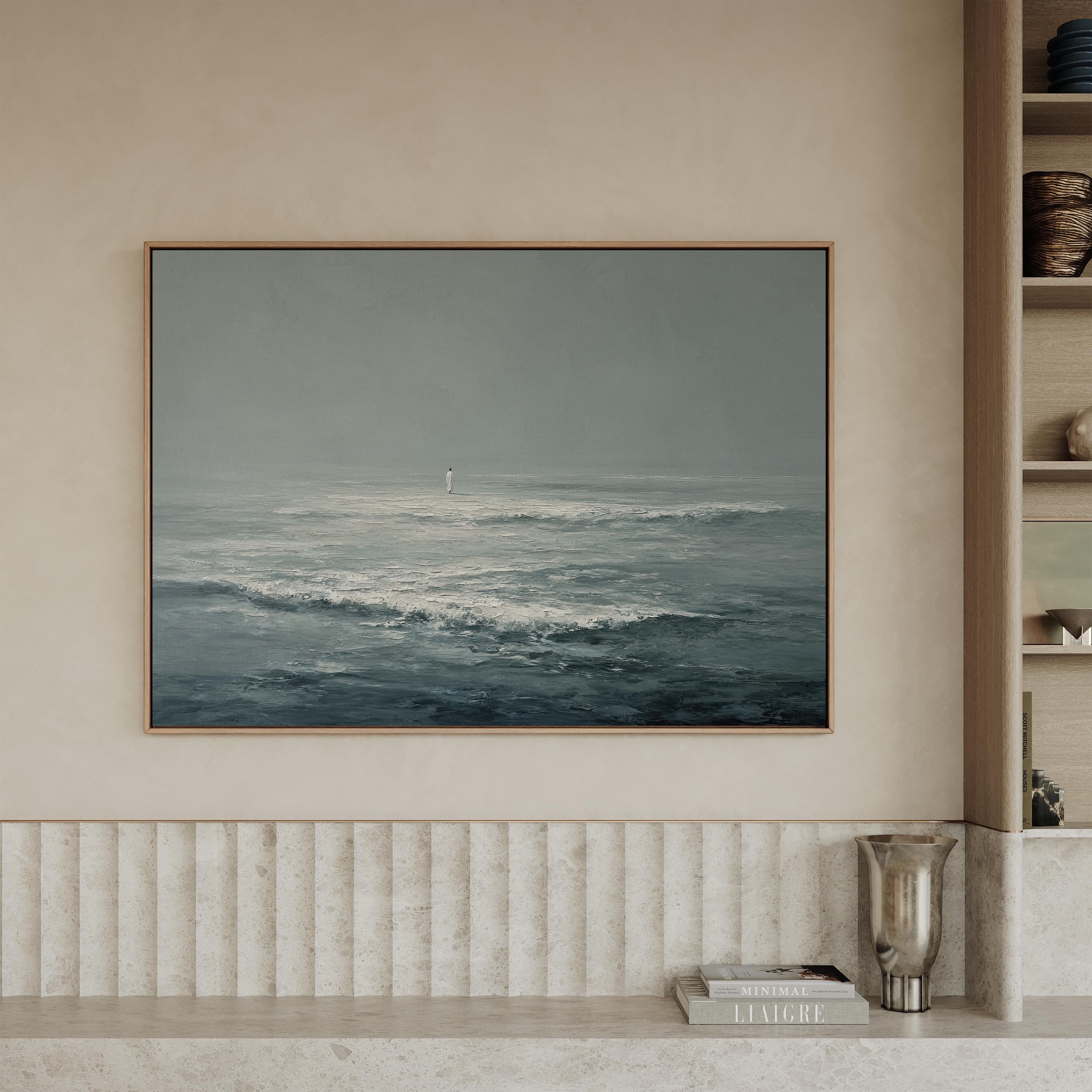 Jesus Walks on Water, Christian Wall Decor, Ocean Art Print