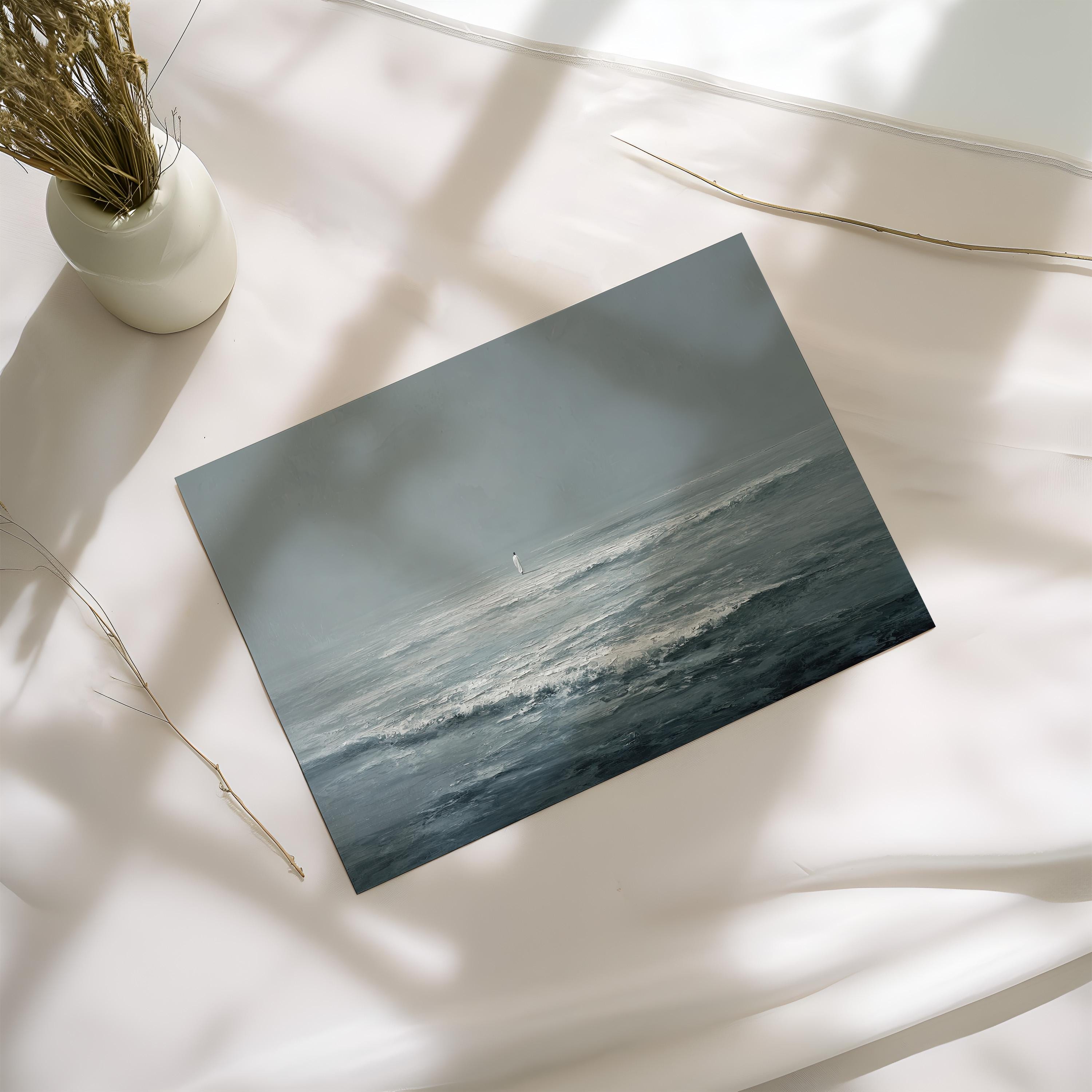 Jesus Walks on Water, Christian Wall Decor, Ocean Art Print