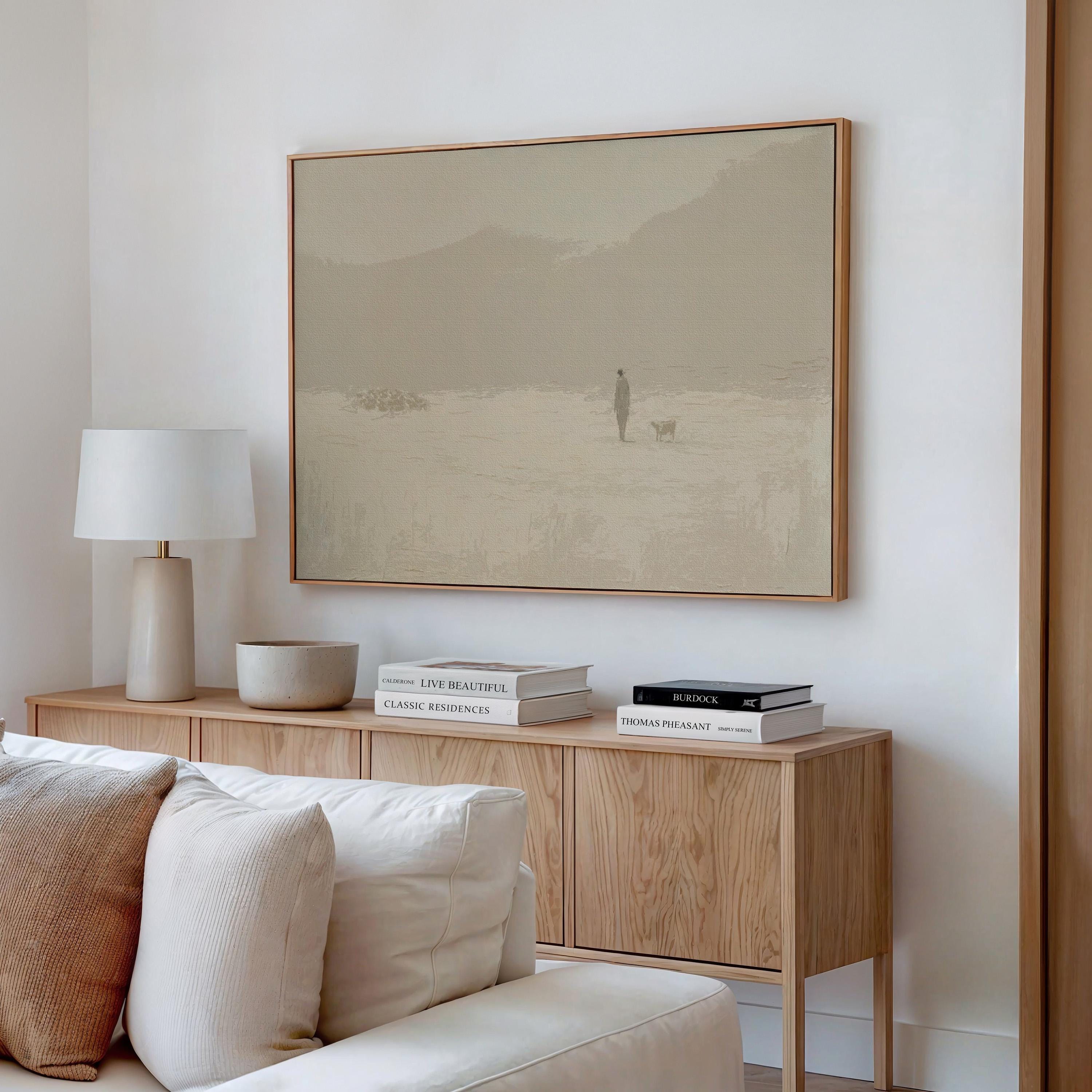 Leave the 99 - Christian Wall Art Print, Minimalist Lost Sheep Print, Faith-Based Home Decor