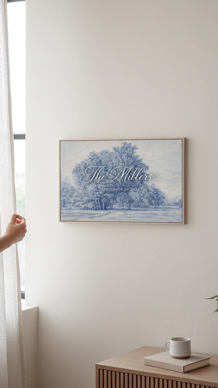 Custom Floral Wedding Welcome Sign - Reception or Home Decor - Wedding Gift