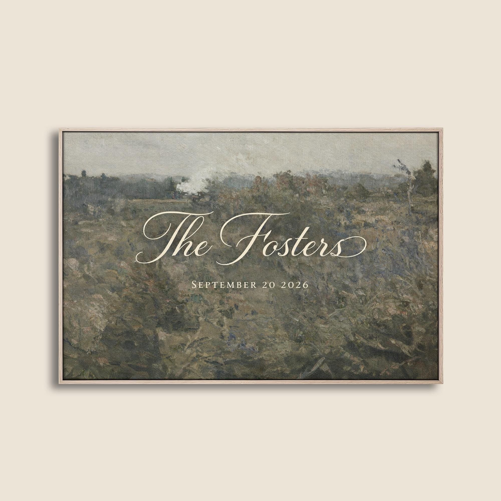 Custom Vintage Wedding Newly Wed Welcome Sign - Reception or Home Decor - Wedding Gift