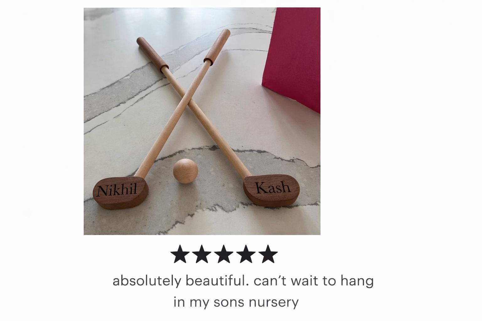 Personalized Wooden Golf Club Wall Decor | Custom Golf Nursery Name Sign | Golf Baby Gift | Boy Nursery Decor | Golf Room Wall Art