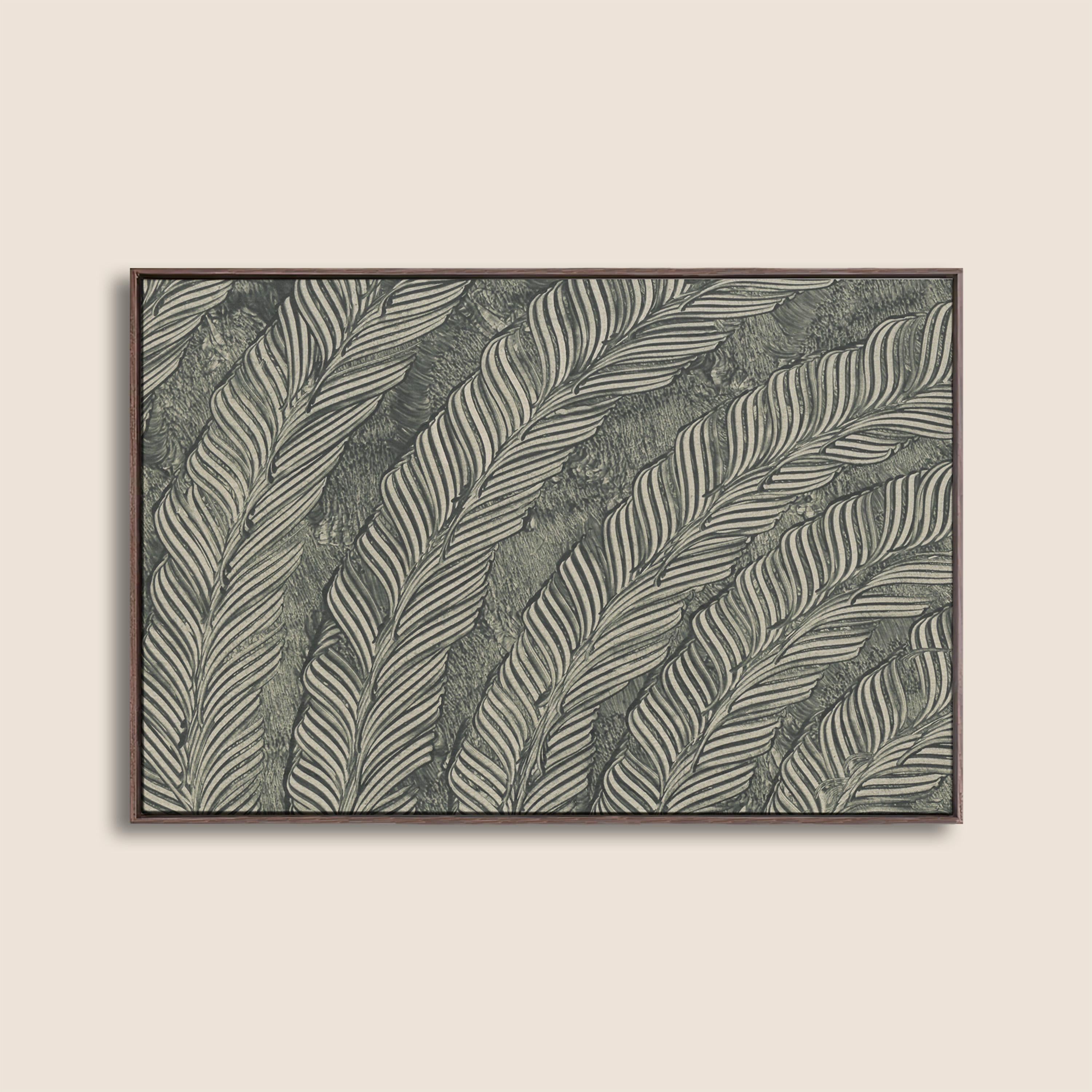 Neutral Botanical Wall Art, Green Palm Leaf Print, Earthy Faith Home Decor