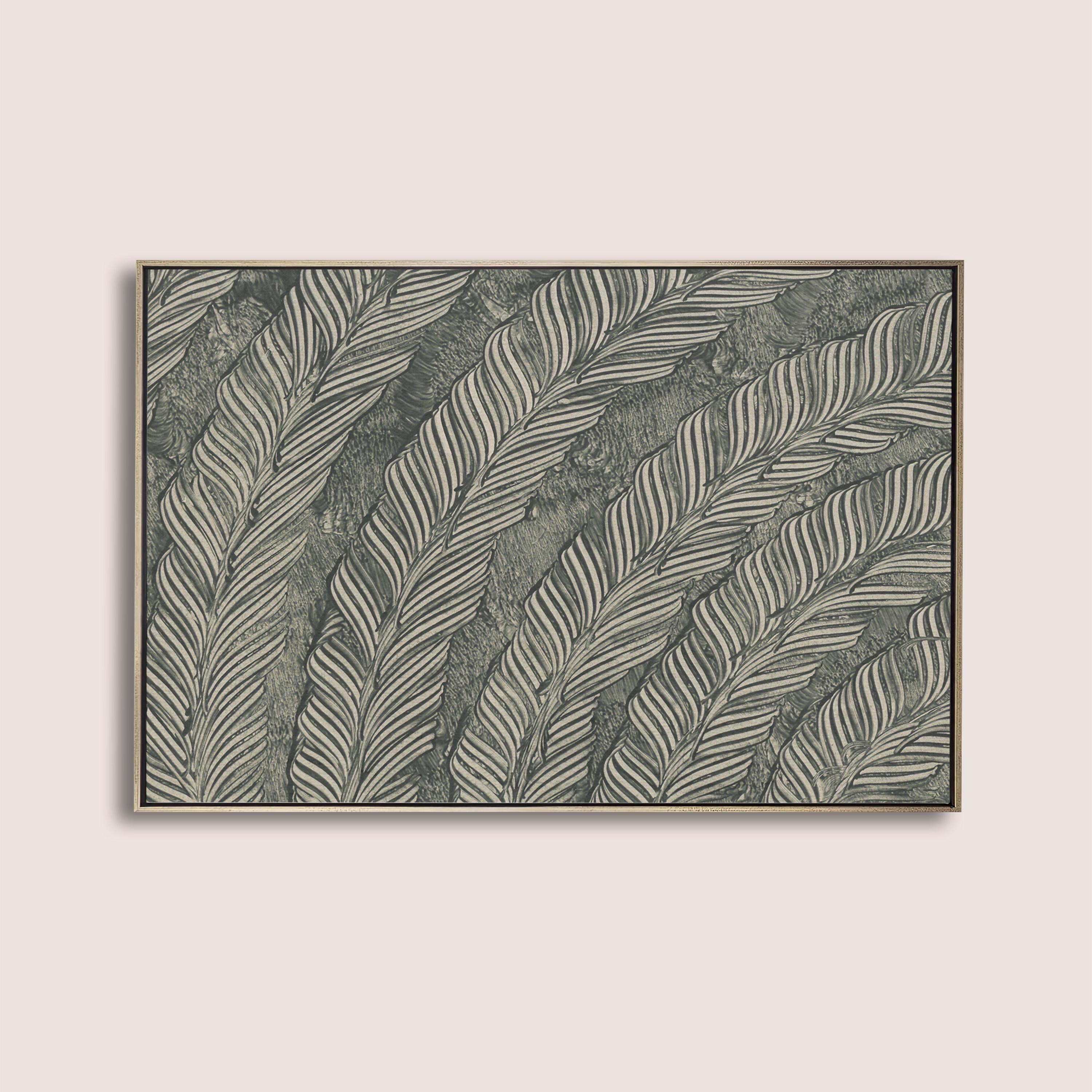 Neutral Botanical Wall Art, Green Palm Leaf Print, Earthy Faith Home Decor