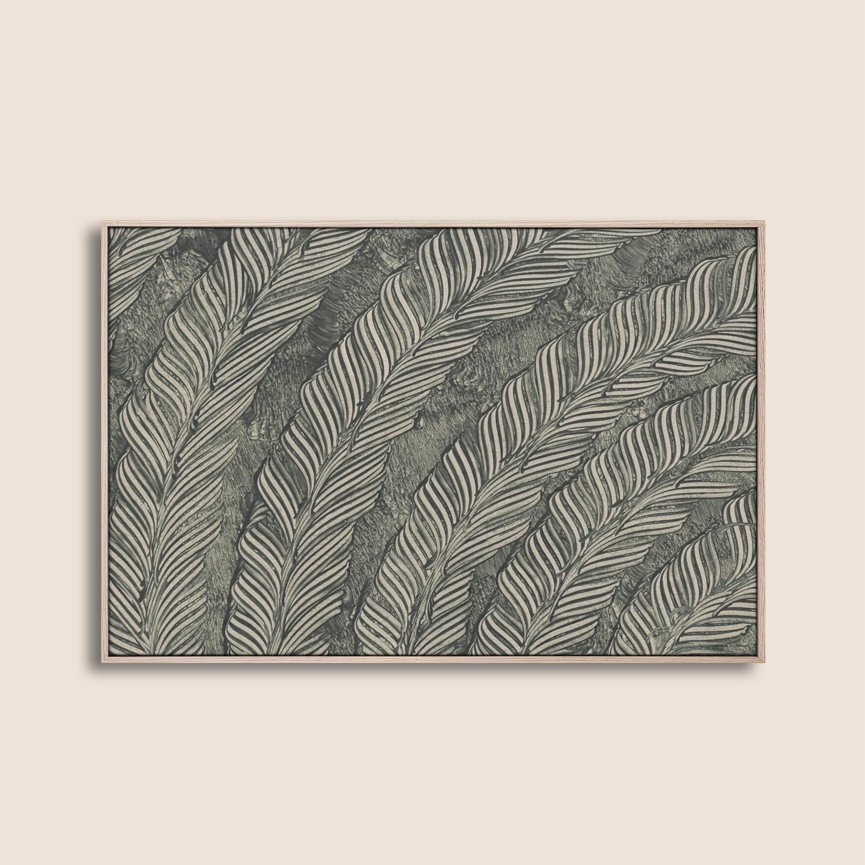 Neutral Botanical Wall Art, Green Palm Leaf Print, Earthy Faith Home Decor