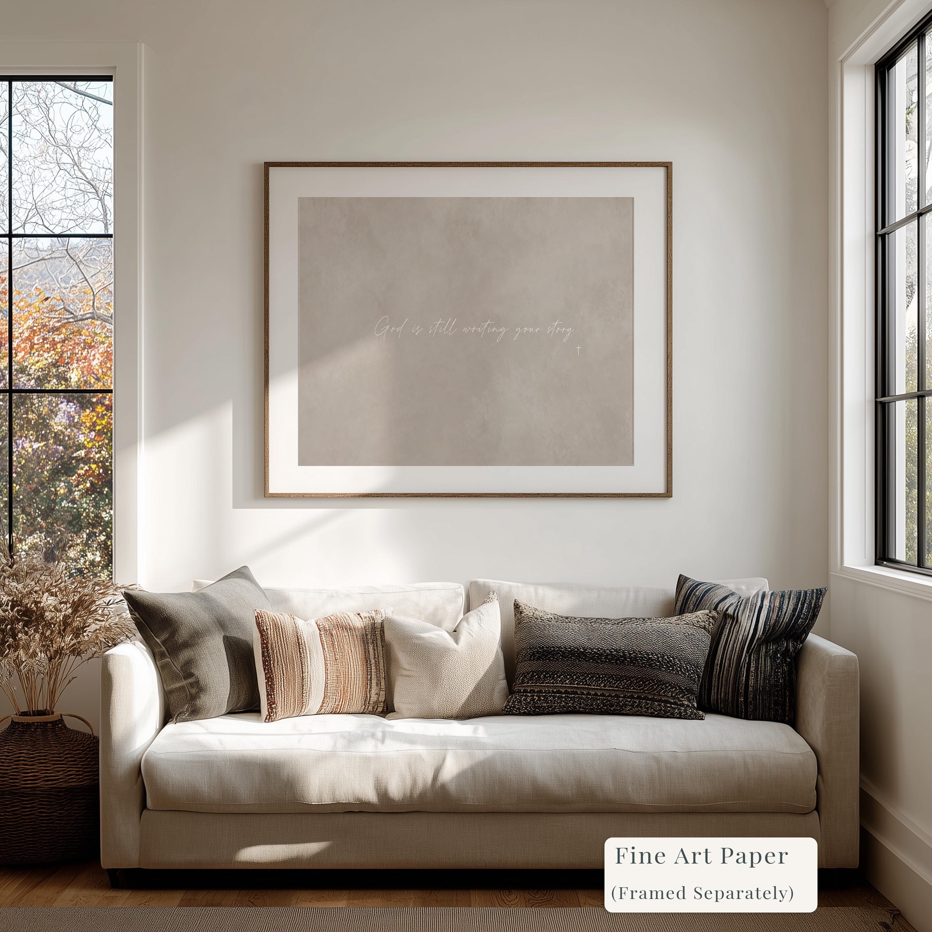 Your Story Canvas | Still Writing Your Story Framed Canvas Christian Wall Art | Faith Gift for Her | C0007