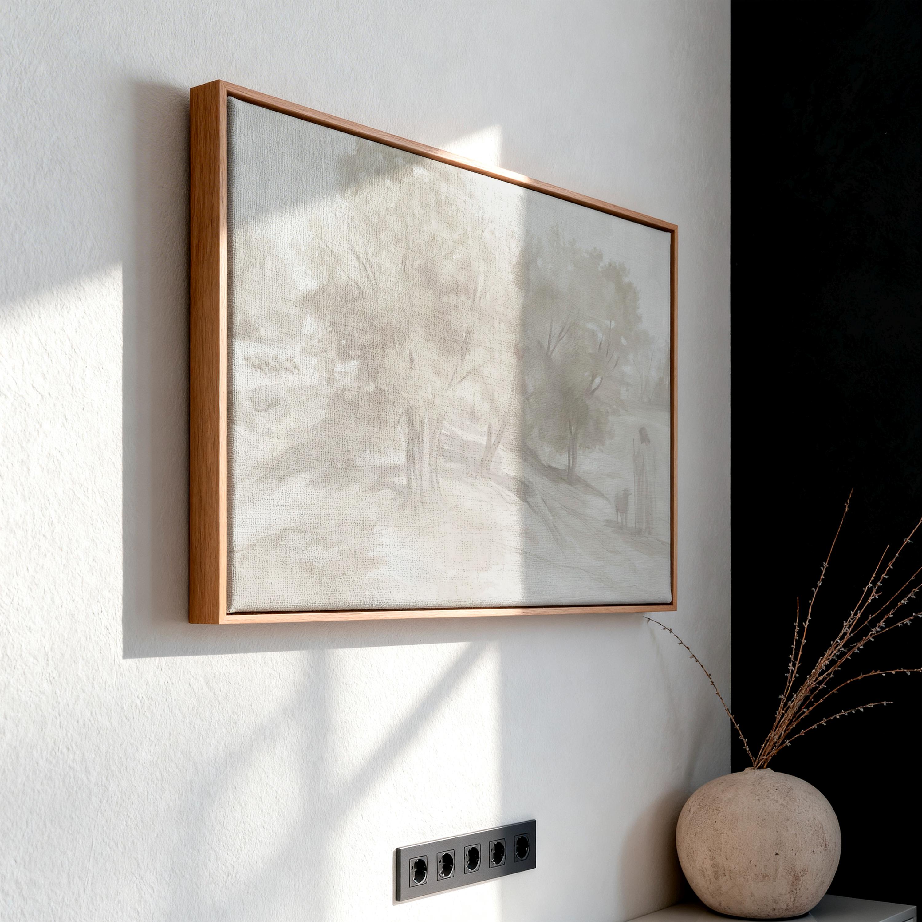 Farmhouse Faith Canvas | Corot Oak Grove Christian Wall Art Print | Impressionist Christian Wall Art | Faith Gift | G0001