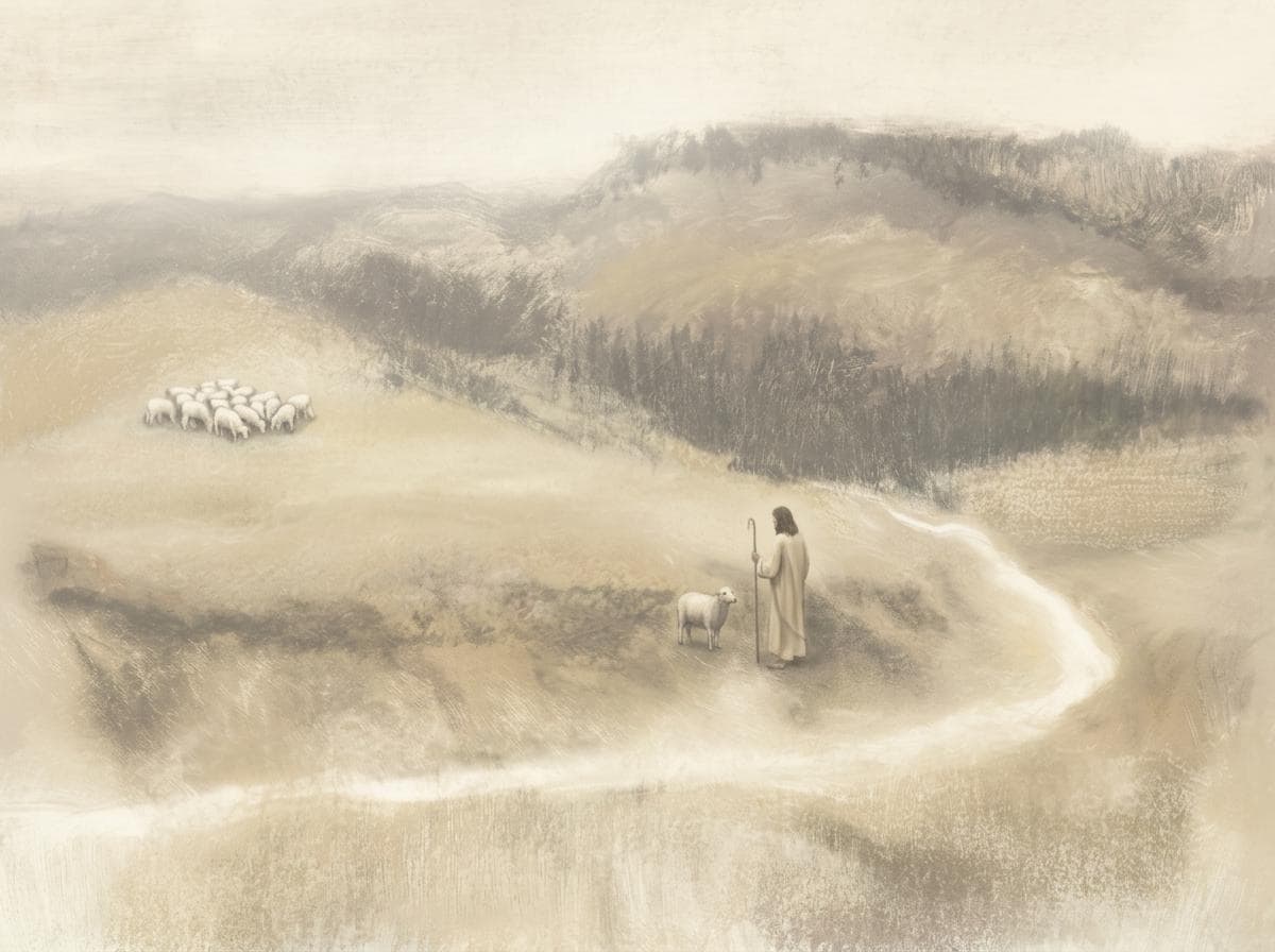 Be Still Canvas | Degas Pastel Hills Christian Wall Art Print | Impressionist Christian Wall Art | Faith Gift | F0003