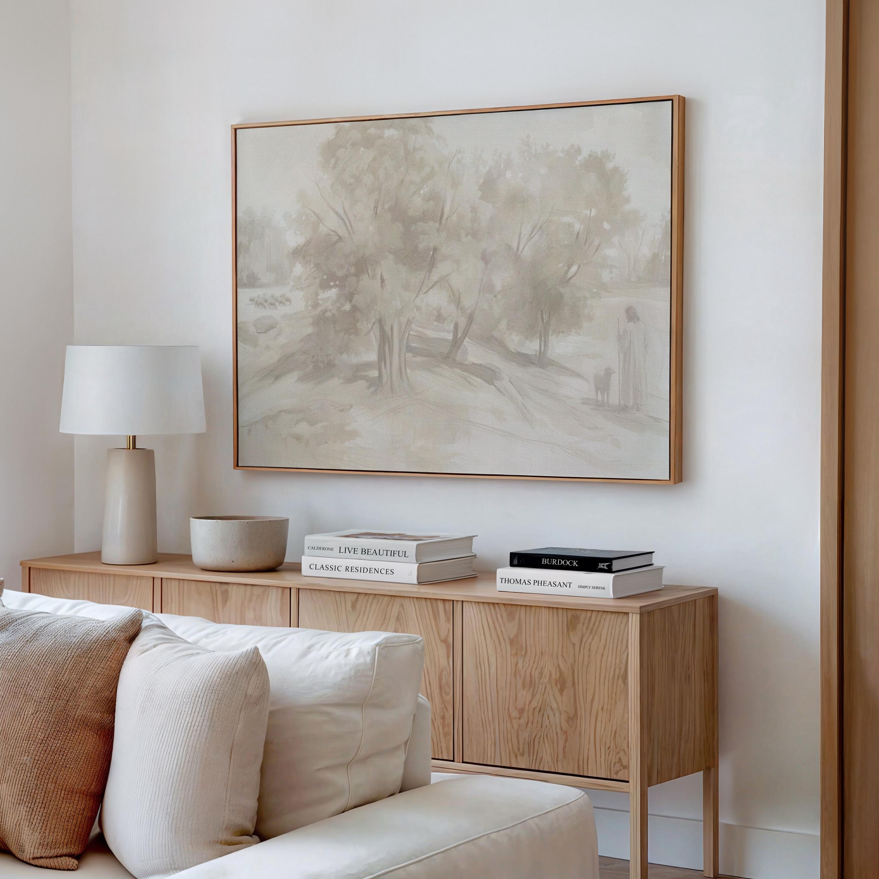 Farmhouse Faith Canvas | Corot Oak Grove Christian Wall Art Print | Impressionist Christian Wall Art | Faith Gift | G0001