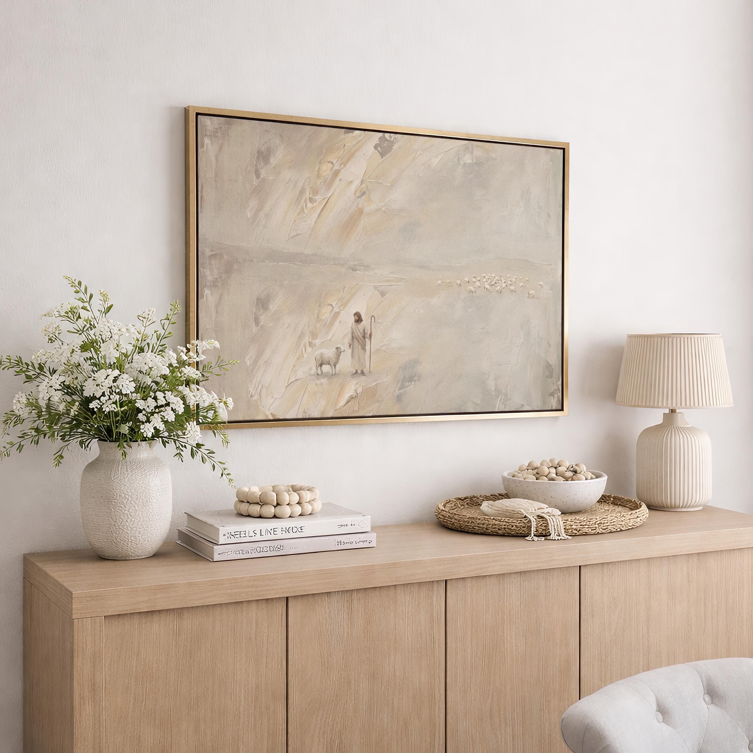 Lost Sheep Wall Art | Lost Sheep — Luke 15 | Horizon Whisper Christian Wall Art Print | L0027