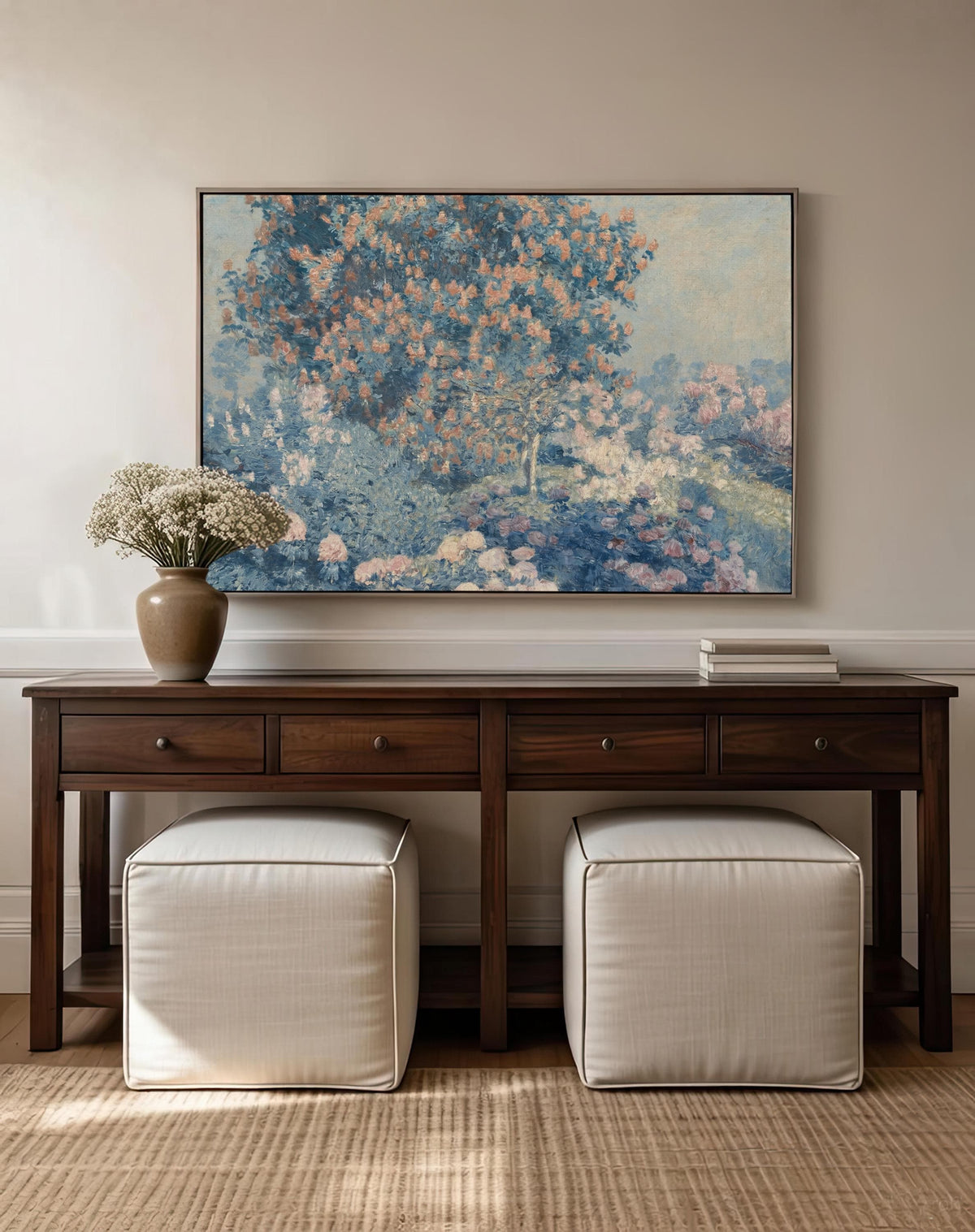 Blue Blossom Garden — Floral Print