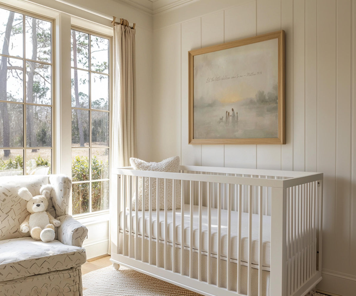 Jesus and the Children — Nursery Wall Art | Product view 2