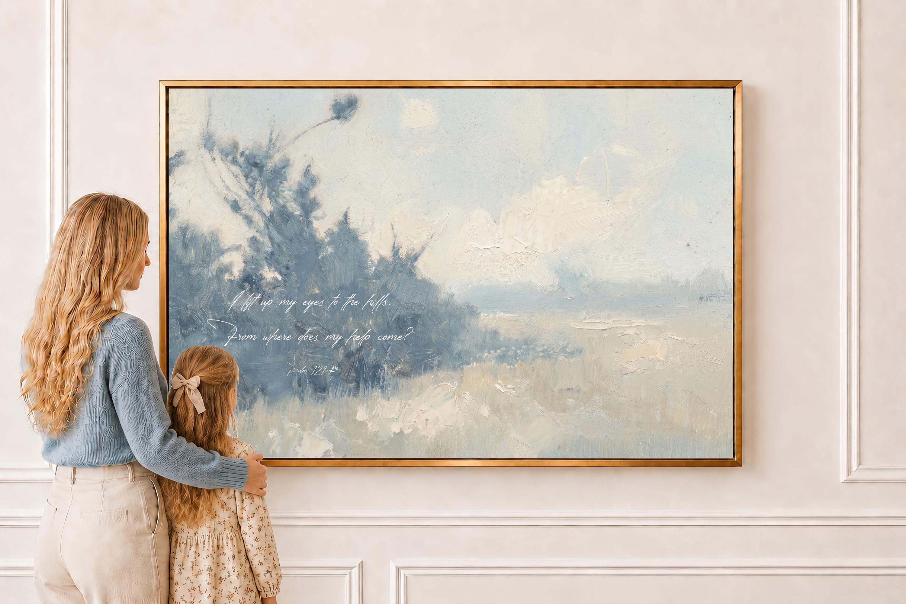 Verse Wall Art Print | Scripture Wall Art Print | Soft Christian Print Christian Wall Art Print | W0094