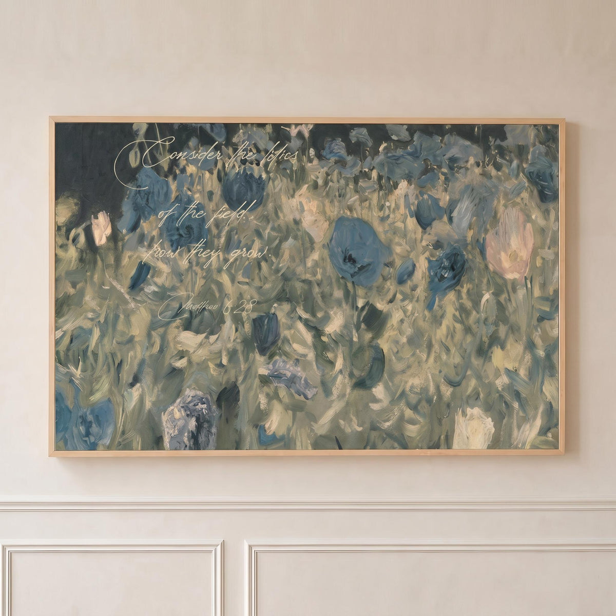 Consider the Lilies — Scripture Wall Art | Product view 3